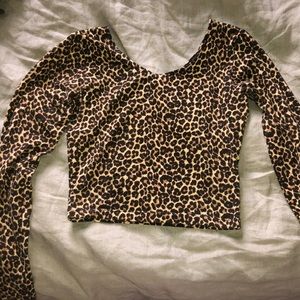 cheetah print crop top